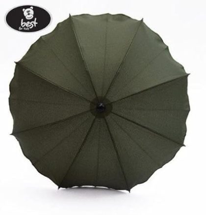 Best For Kids Universal Kinderwagenschirm NEUSTE TECHNIK Höchster UV Schutz Standard 801 - Sonnenschirm und Regenschirm für Kinderwagen, biegsam und e
