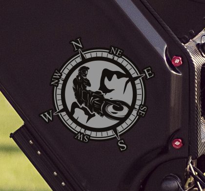 Biker Kompass Motorrad Aufkleber