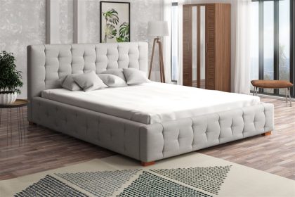 Polsterbett Bett Doppelbett COMO Stoff 140x200cm