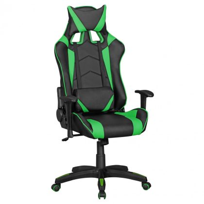 Drehstuhl Bürostuhl Chefsessel GAMING 1- Schwarz / Grün