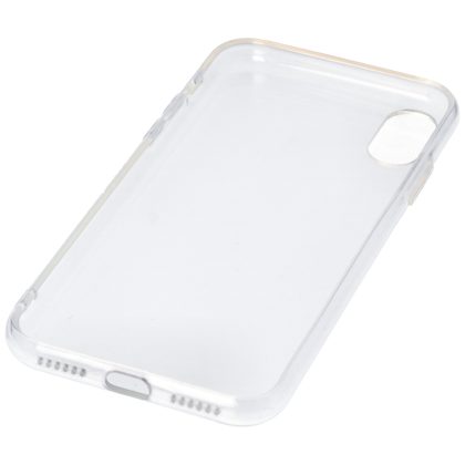 Hülle passend für Apple iPhone XS - transparente Schutzhülle, Anti-Gelb Luftkissen Fallschutz Silikon Handyhülle robustes TPU Case