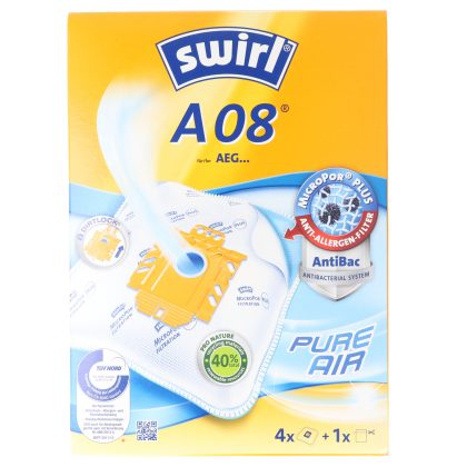 Swirl Staubsaugerbeutel A08 (A09) MicroPor Plus für AEG Staubsauger