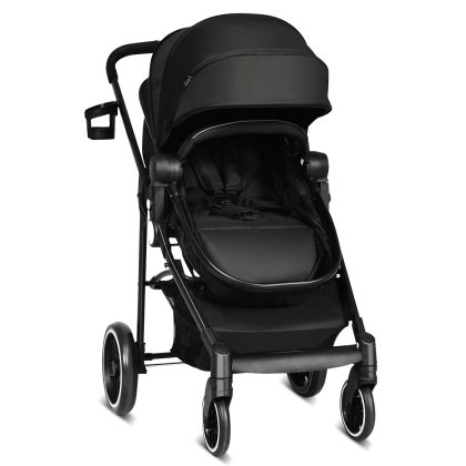 Costway 2 in 1 Kinderwagen faltbar Kombikinderwagen mit umkehrbarem Sitz Schwarz