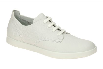 Ecco 20513301007 Leisure Women Lace Up Halbschuhe in Wei? - White