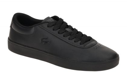 Lacoste SMA0065 Schwarz Court Sneakers Herren Echtleder Gummisohle Textil-Fu?...