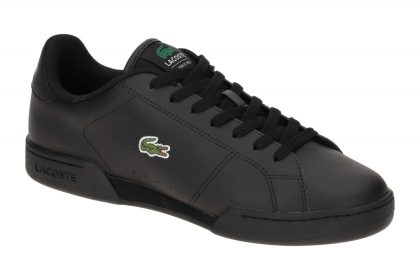 Lacoste Herrenschuhe Sneakers CARNABY CUP Schwarz Glattleder Gummisohle