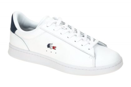 Lacoste Herren Sneakers CARNABY SET wei?/navy/rot G-Weite