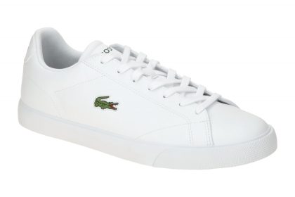 Lacoste Herren Sneaker LEROND SET wei?/gr?n, Glattleder/Synthetik